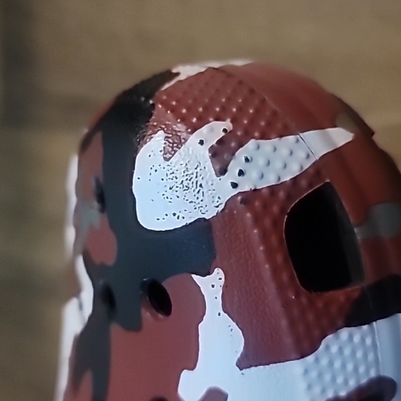 Maroon White Gray Camo Croocs - Picture 7 of 8
